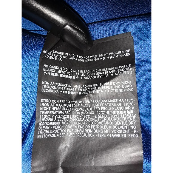 Balenciaga Sz 40 Vtg Draped Panel Colorblock Long Sleeve Dress Sz - Picture 8 of 8